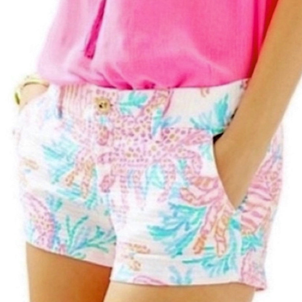 Lilly Pulitzer Resort White Getting Steamy Walsh Shorts Size 0